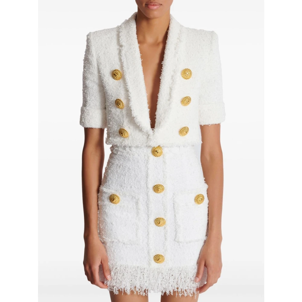 Balmain Wit dameskleding Aw24 White Dames