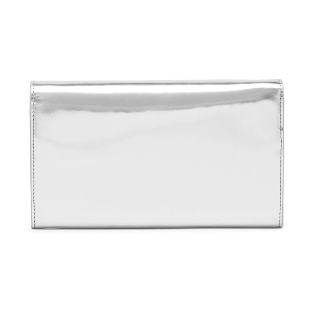 Diesel Metallic Rits Portemonnee Gray Dames