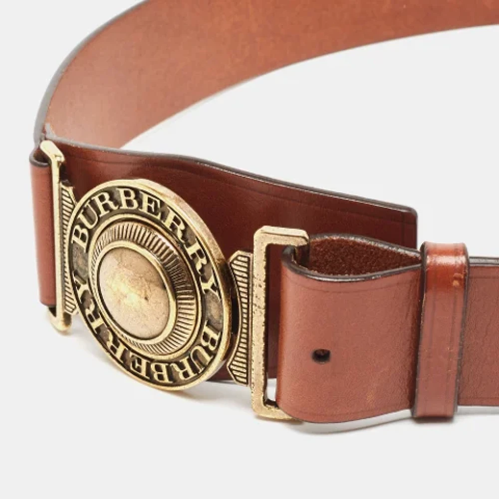 Burberry Vintage Pre-owned Leather belts Brown Dames