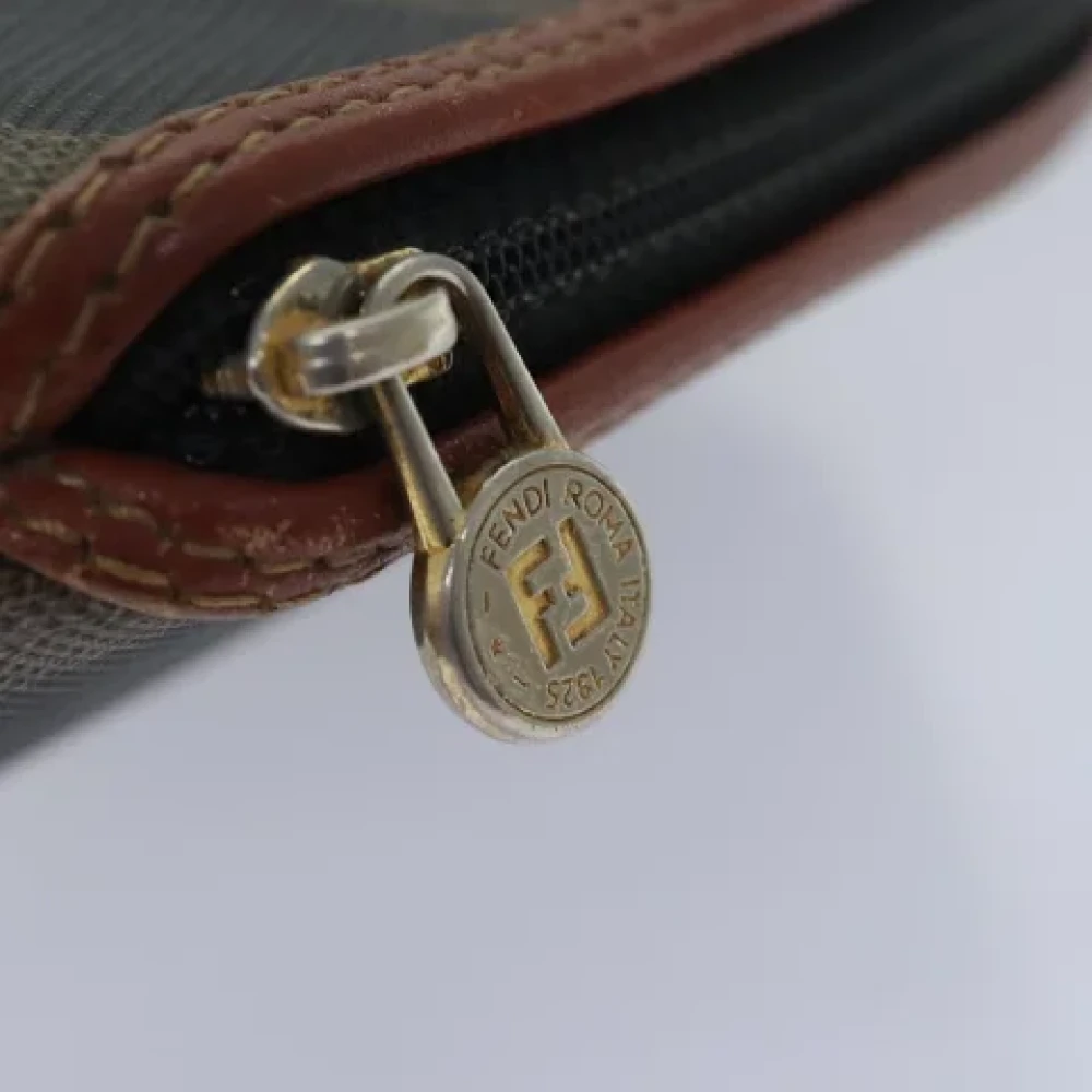 Fendi Vintage Pre-owned Canvas clutches Brown Dames