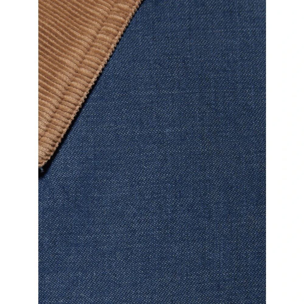 Gucci Denim longline jas Blue Dames
