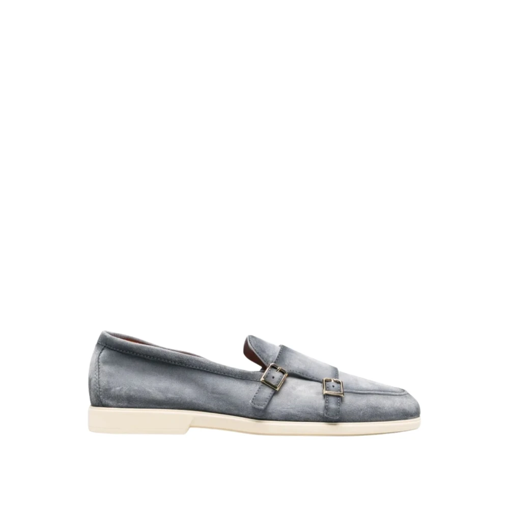 Santoni Blue Mgar19006 Loafer - Male - Loafers - 9 Uk - Shoes