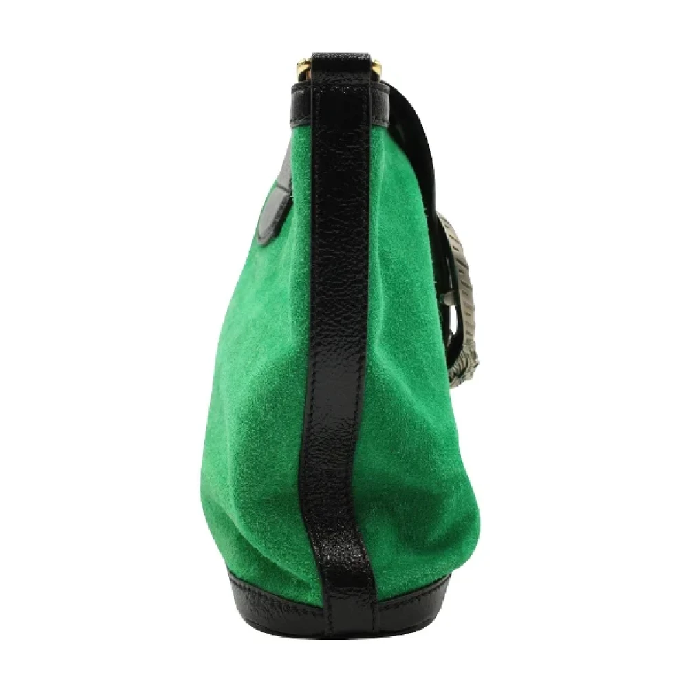Gucci Vintage Pre-owned Suede gucci-bags Green Dames
