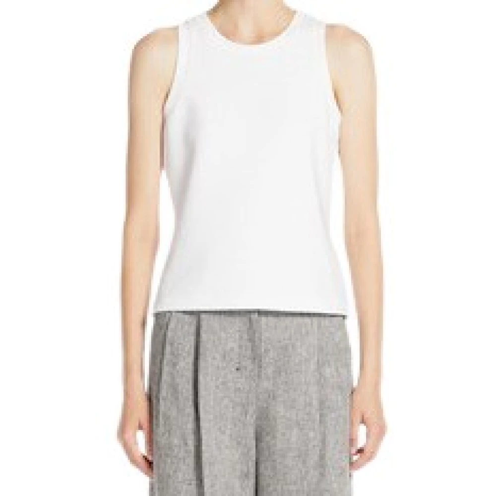 Max Mara Katoenen Tanktop White Dames