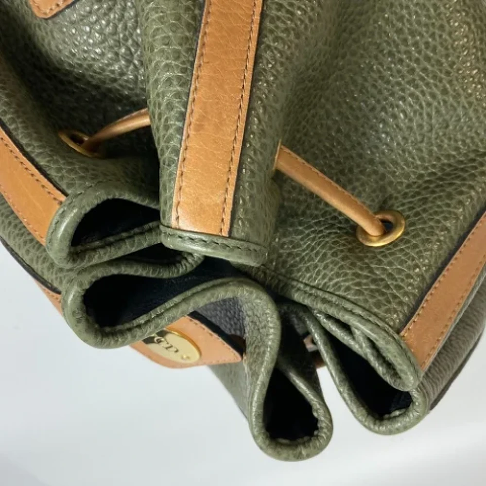 Dior Vintage Pre-owned Leather dior-bags Green Dames
