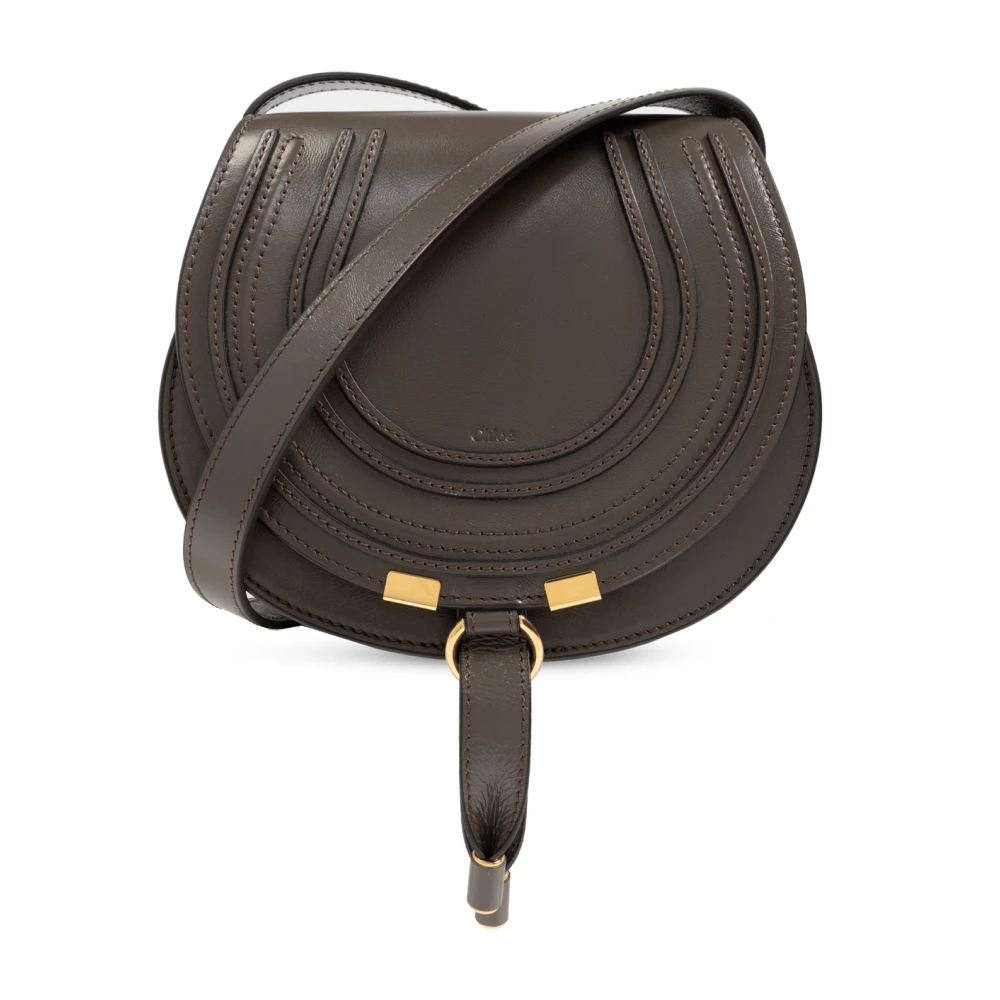 Chloé Schoudertas met kwast en messing bedel Gray Dames