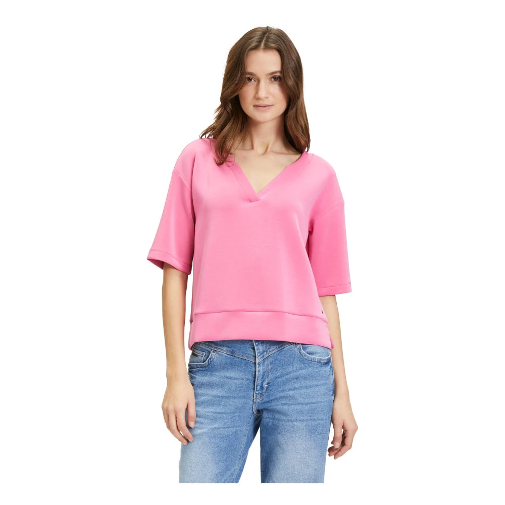 Betty & Co Kortemouw Sweater Pink Dames