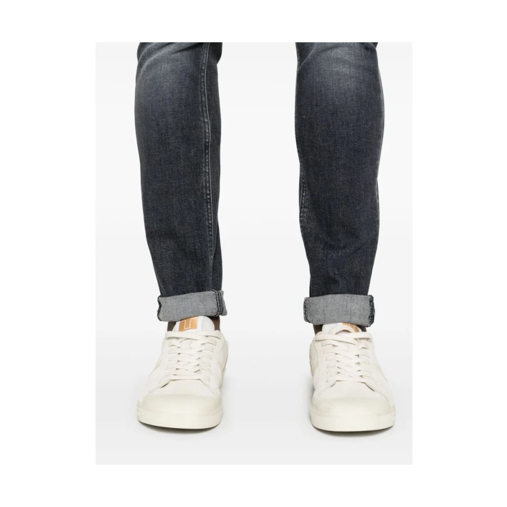 Dondup Slim Fit Donkergrijze Denim Jeans Gray Heren