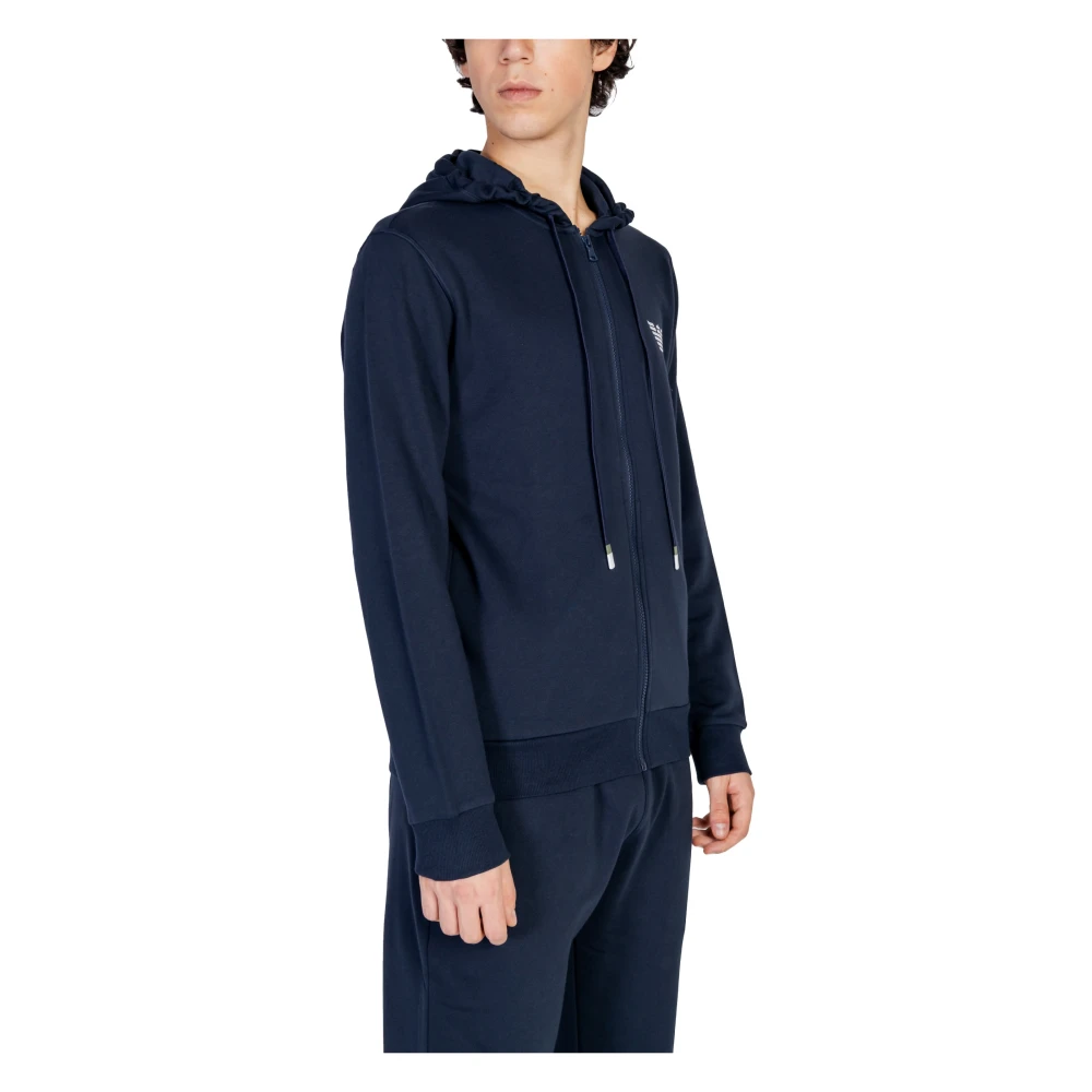 Emporio Armani Mannen Sweatshirt Herfst Winter Collectie Blue Heren