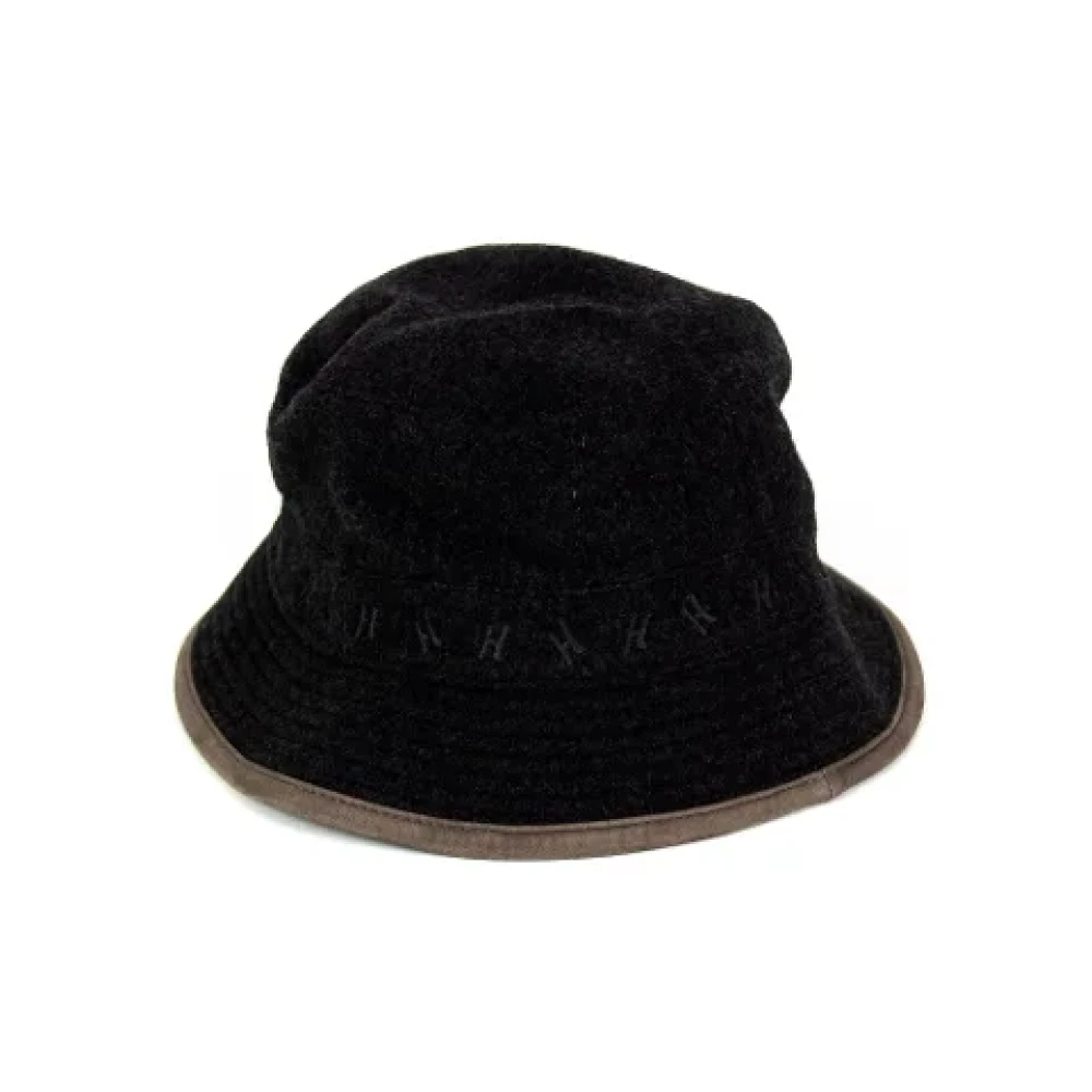 Hermès Vintage Pre-owned Fabric hats Black Dames