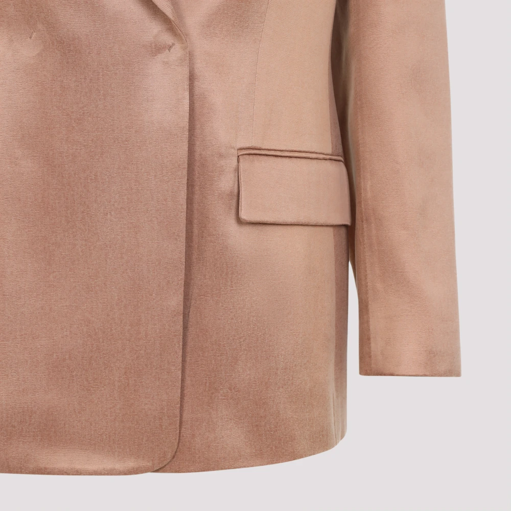 Giorgio Armani Rood Klei Blazer Pink Dames