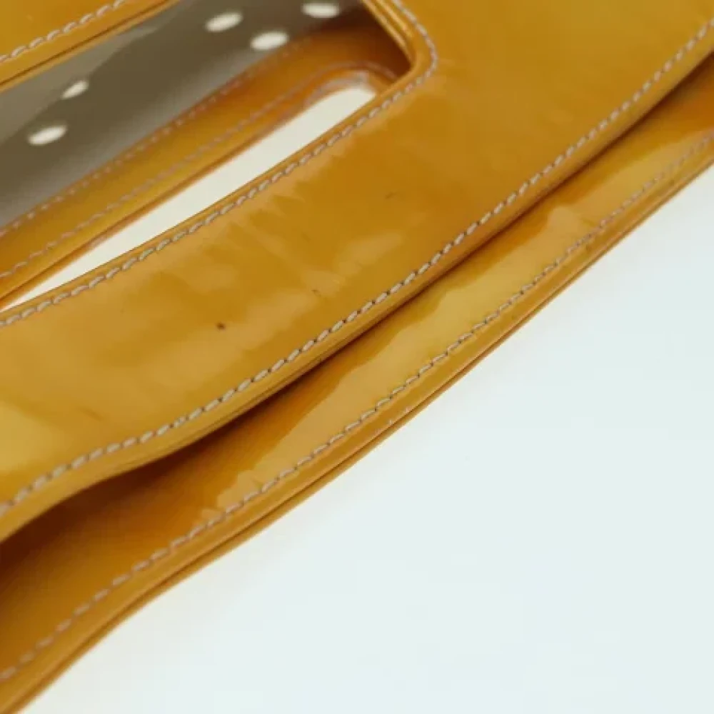 Chanel Vintage Pre-owned Leather chanel-bags Yellow Dames