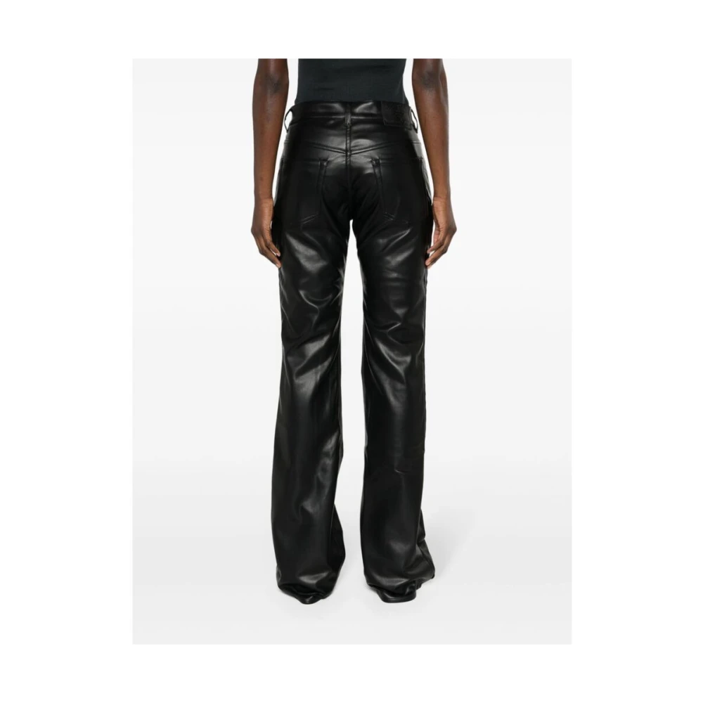 Y Project Leather Trousers Black Dames