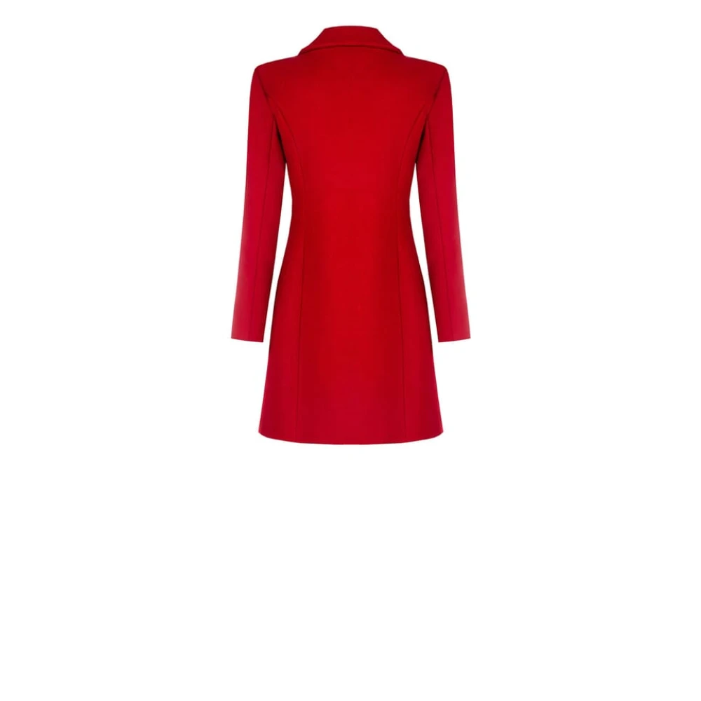 RINASCIMENTO Wollen Jas Herfst Winter Collectie Red Dames