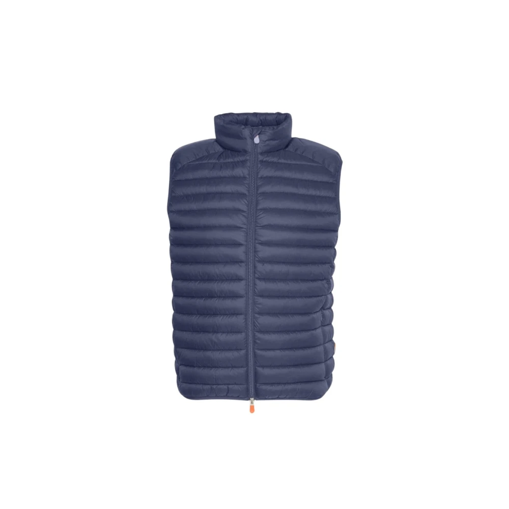 Save The Duck Men's Blue Quilted Puffer Vest For