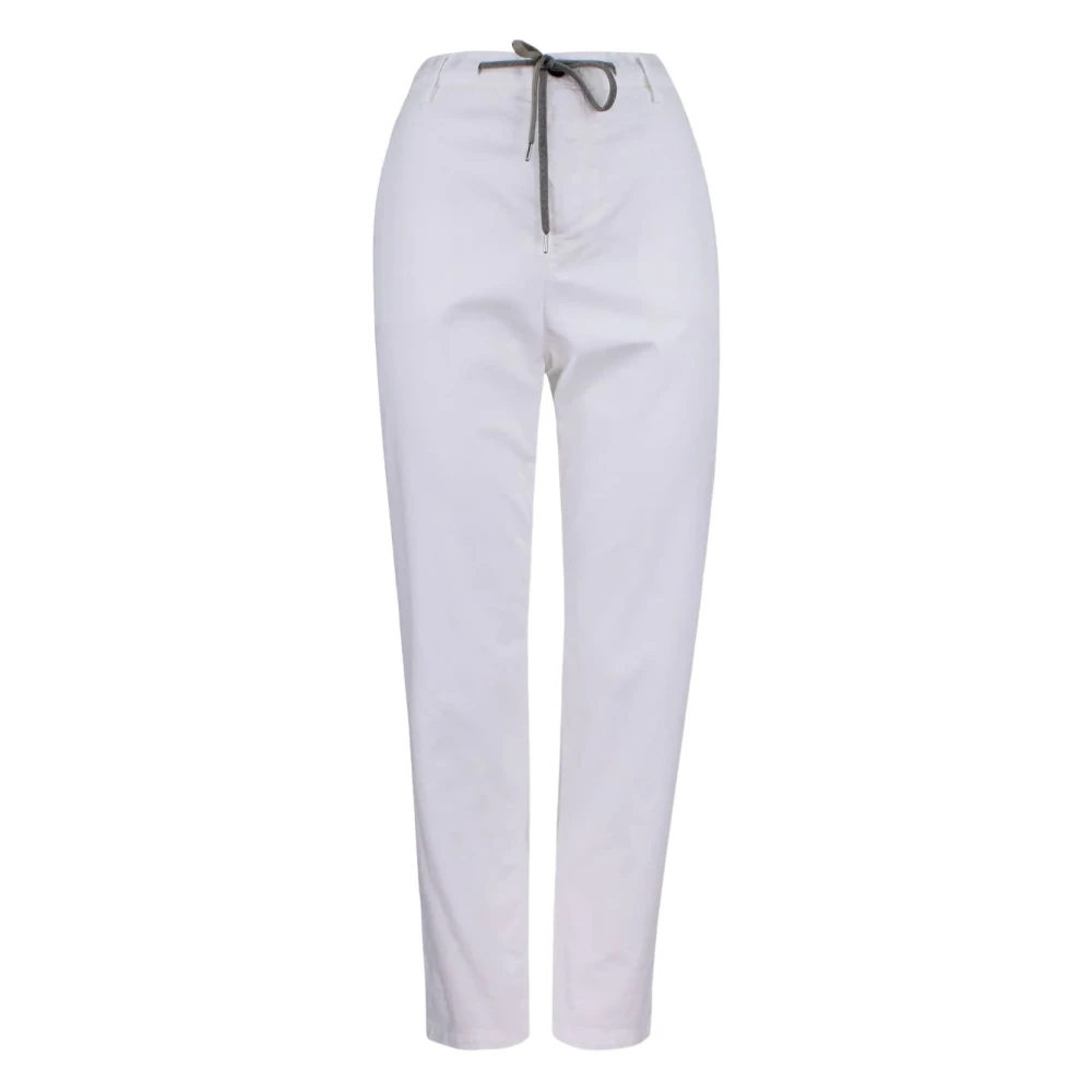 Eleventy Mujer Blanco Pantalones, Talla: S