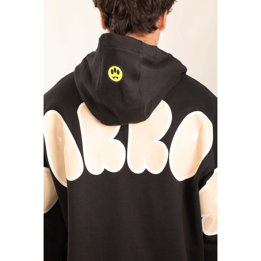 Barrow Achterlogo hoodie klassieke stijl Black Heren