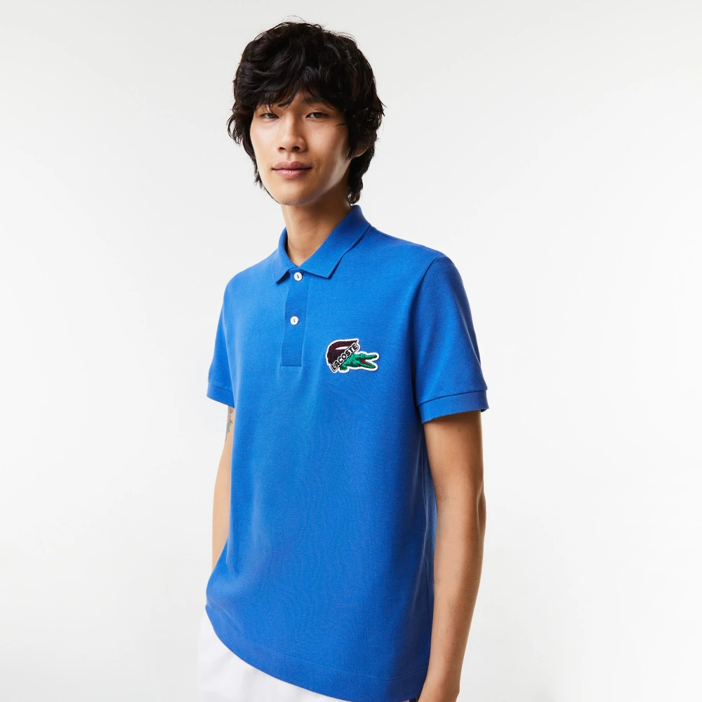 Lacoste Organisch Katoenen Holiday Polo Shirt Blue Heren