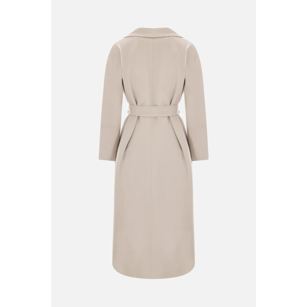 Max Mara Beige Wollen Omslagjas Beige Dames