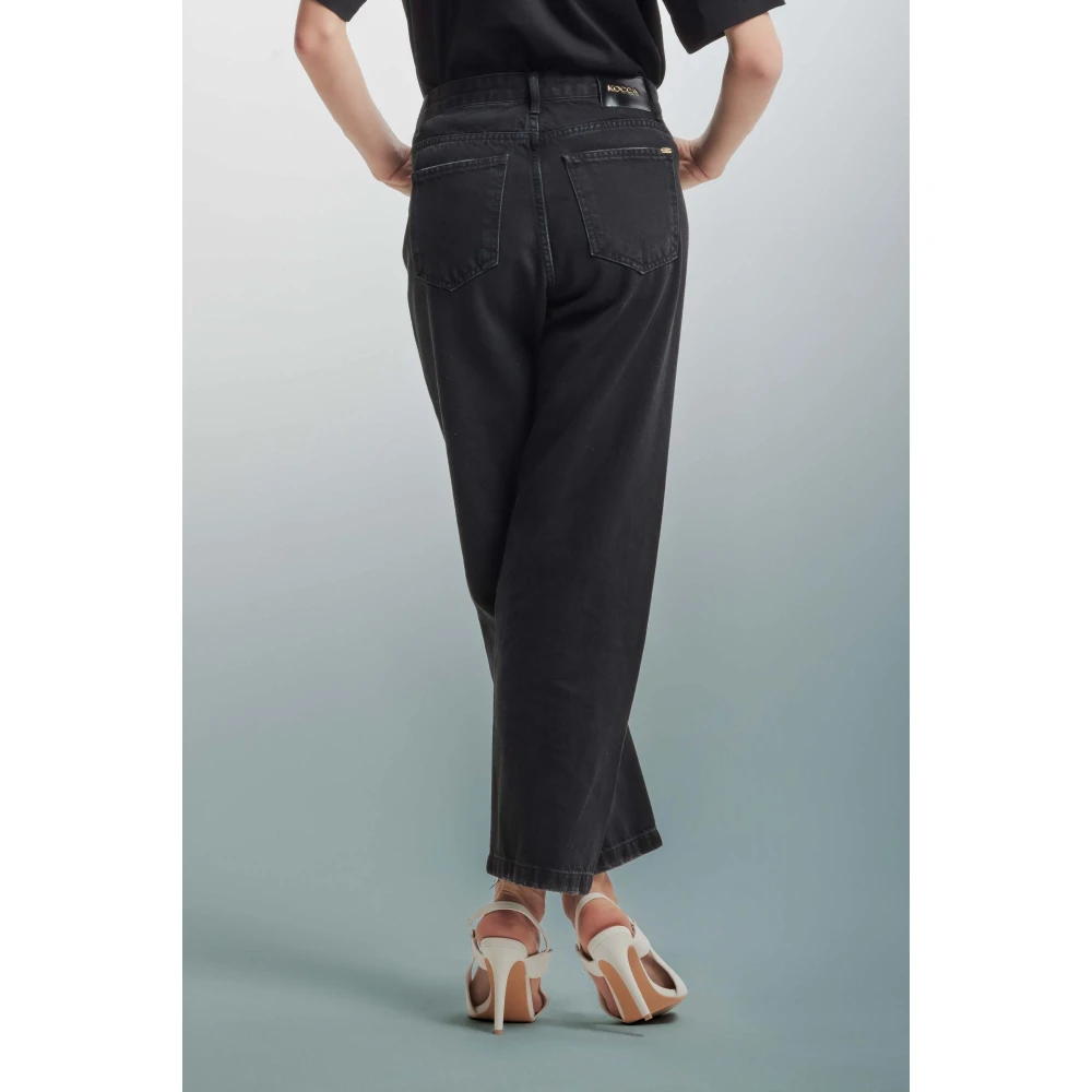 Kocca Jeans met kralen details Black Dames