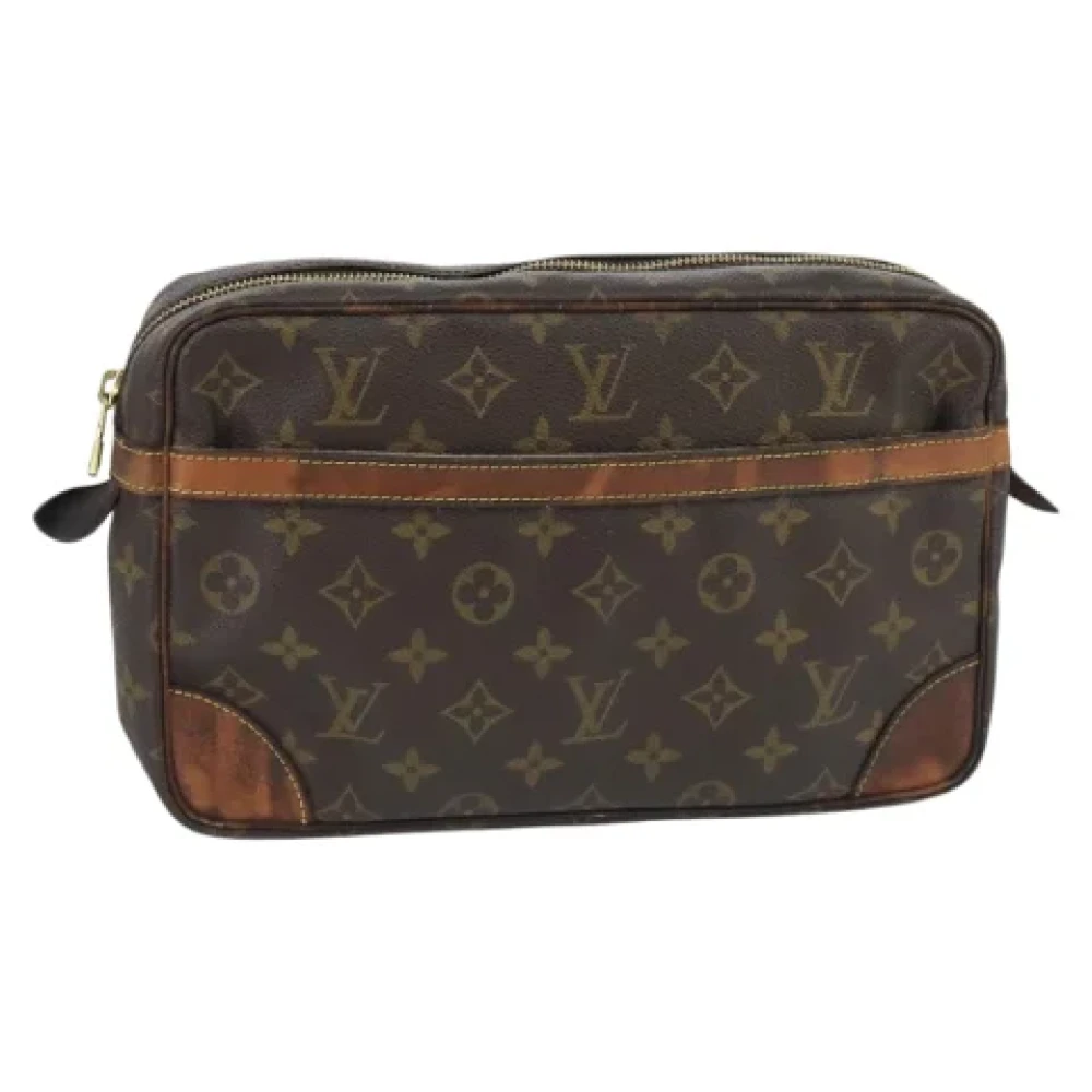 Louis Vuitton Vintage Pre-owned Canvas clutches Brown Dames