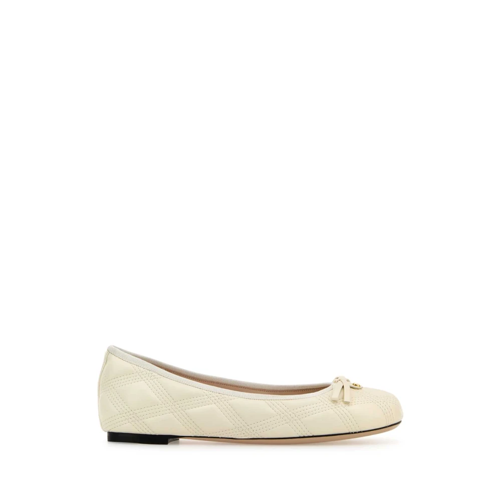 Valentino Garavani Ballerina Shoes, Female, 6 Uk, Ivory Leather Ballerinas White
