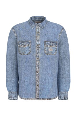 chemise-en-denim-bleu-manches-longues-casual