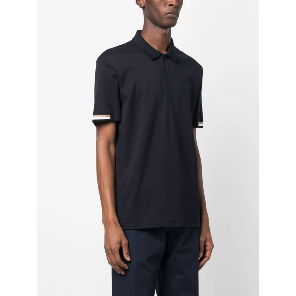 Hugo Boss Donkerblauw Jersey Shirt Blue Heren