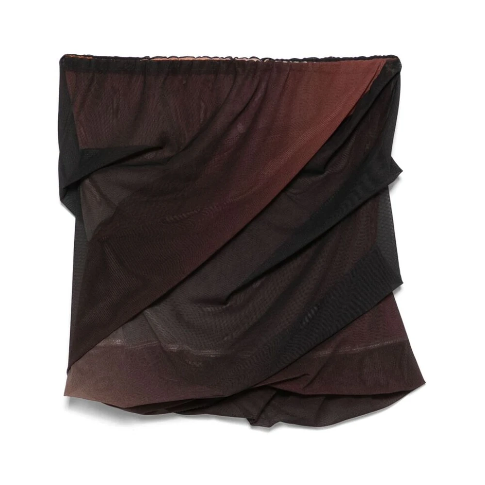 The Attico Gradiënt Mesh Rok Elastische Tailleband Multicolor Dames