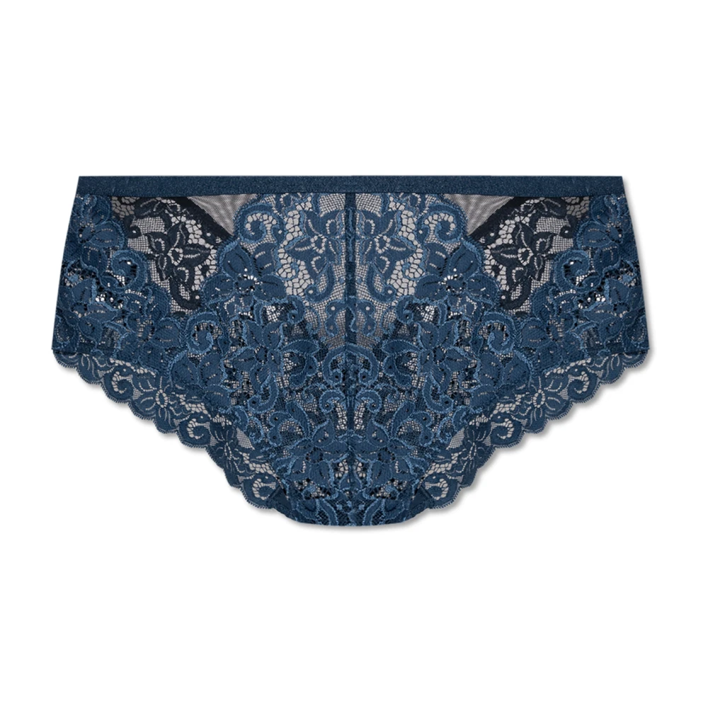 Hanro Kanten slip Blue Dames