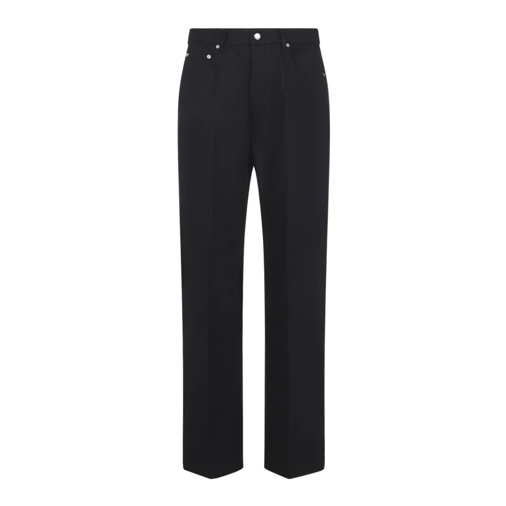 Rick Owens Men's Black Geth Jeans - Straight Fit Jeans - W32 - Jeans