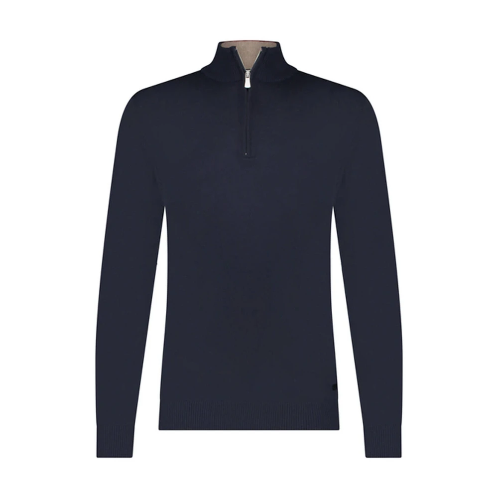 Born With Appetite Lux Halfzip Pullover Blue Heren