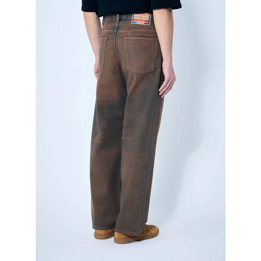 Diesel D-Macro S3 Geverfde Finish Jeans Brown Heren