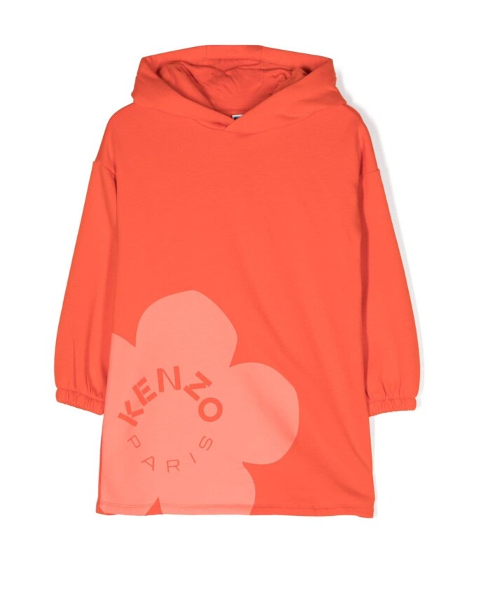 hooded-jurk-met-logo-print