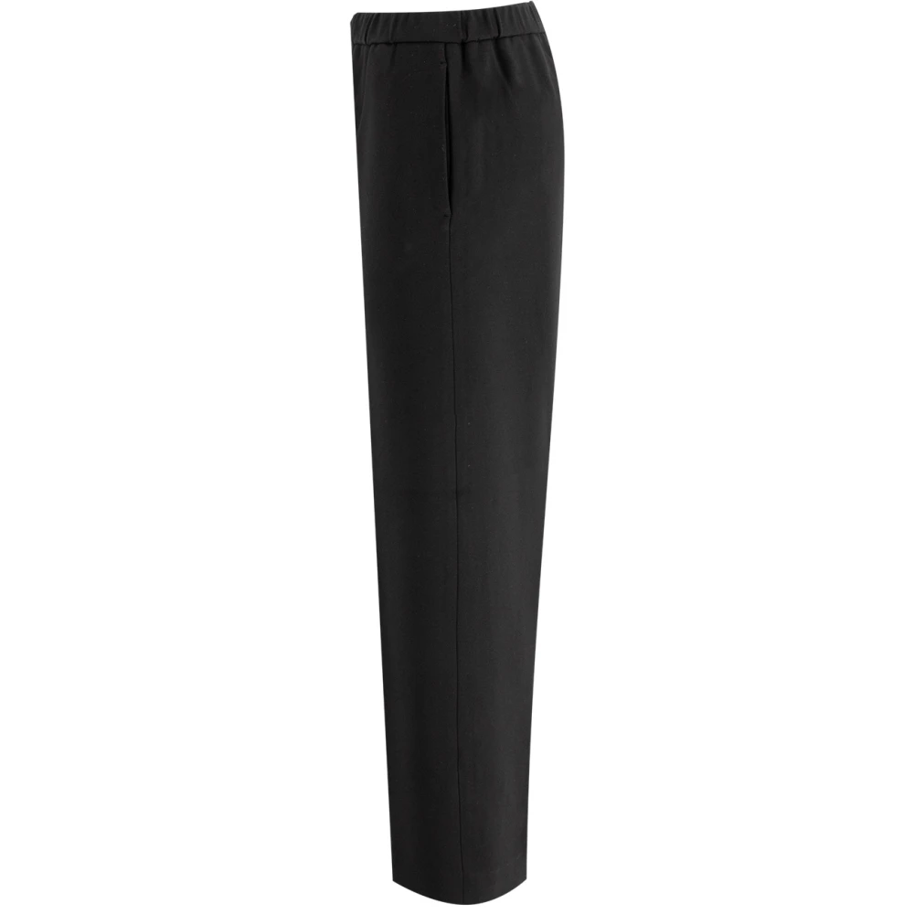 Fabiana Filippi Comfortabele Jersey Joggingbroek Black Dames