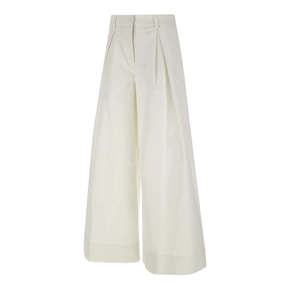 The Garment White Wide Trousers, Female, 2XS, Avelino Trousers