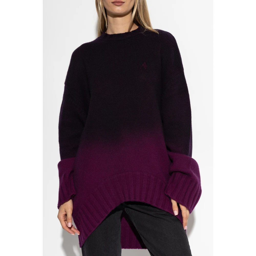 The Attico Wollen trui Purple Dames