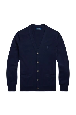 Slim-Fit Tvättbar Ull Cardigan