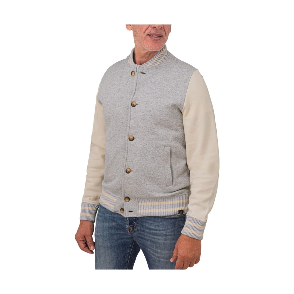 Gran Sasso Grijze Katoenen Jas Gray Heren