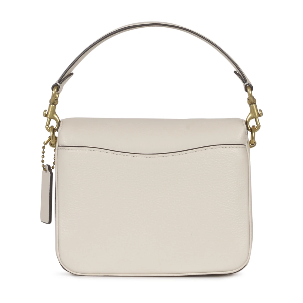 Coach Gepolijste Leren Crossbody Tas Beige Dames