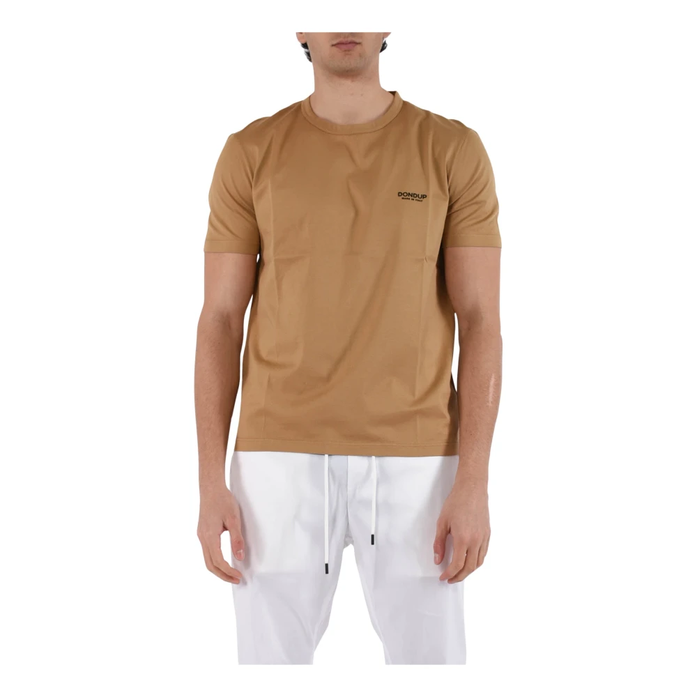 Dondup Jersey T-shirt met slim fit Brown Heren