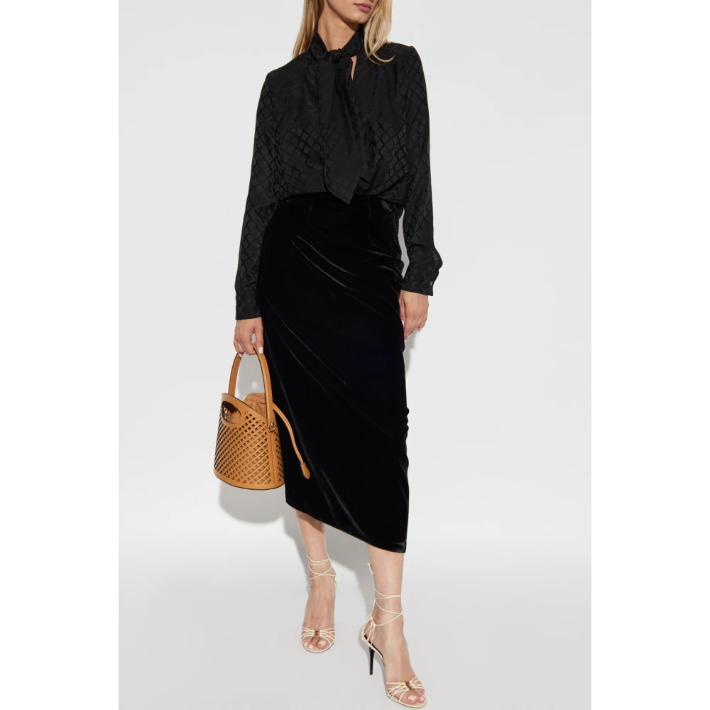 ETRO Top met diepe halslijn Black Dames
