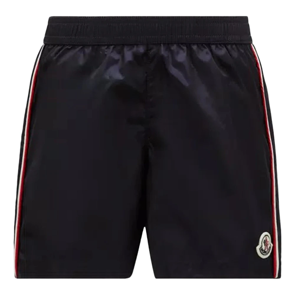Moncler Blue Logo Swim Shorts - Male - Kids Swimming Trunks - 8 Y - Kids