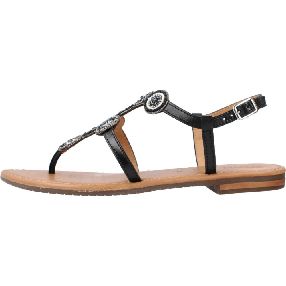 Geox Femme Noir - Shoes > Sandals > Flat Sandals