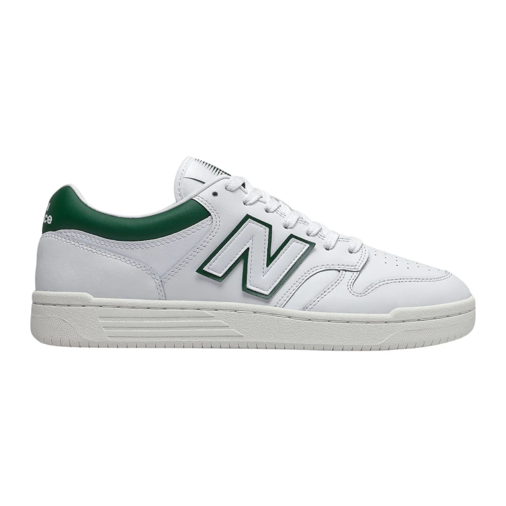 New Balance Leren Veterschoenen met Rubberen Zool Dames Schoenen Wit