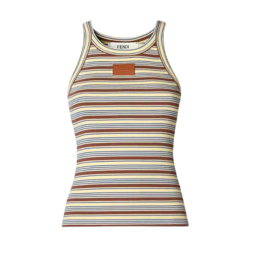 Fendi Women's Multi Striped Knit Top - Image 2