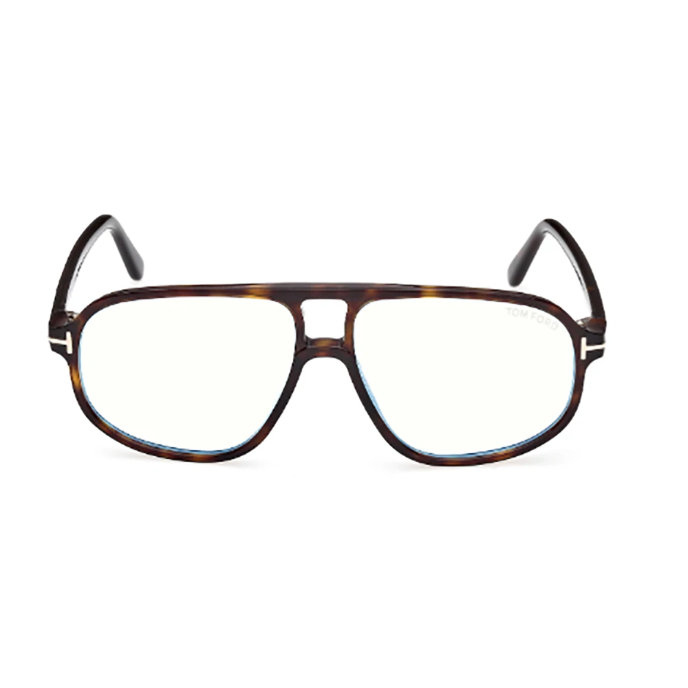 Tom Ford Women's Brown Glasses, 57 Mm, Blue Block Navigator Optical