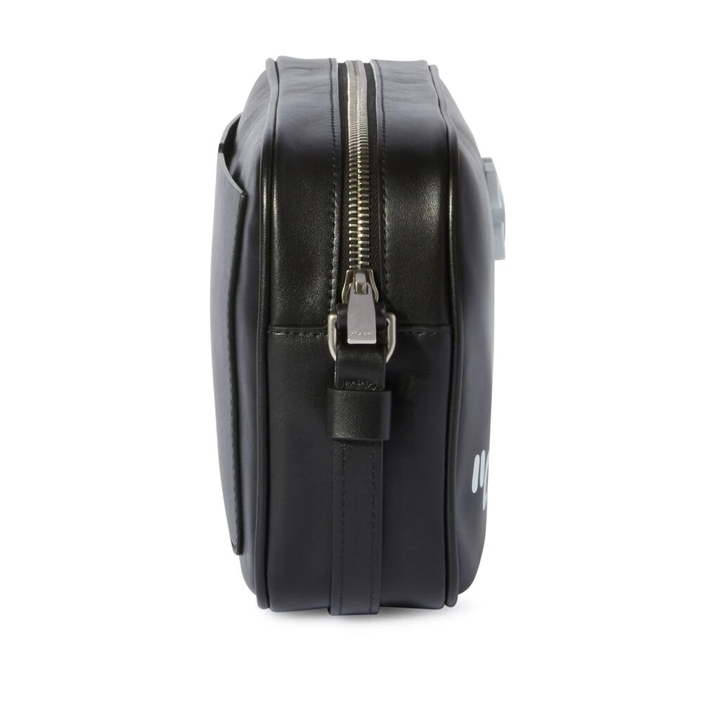 Off White Zwarte Schoudertas met Ritssluiting Black Dames