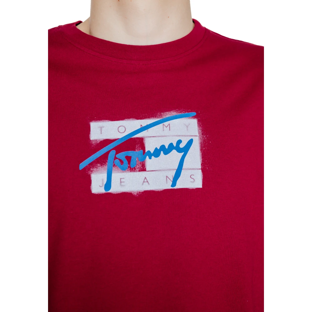 Tommy Jeans Straatbord T-shirt Collectie Red Heren