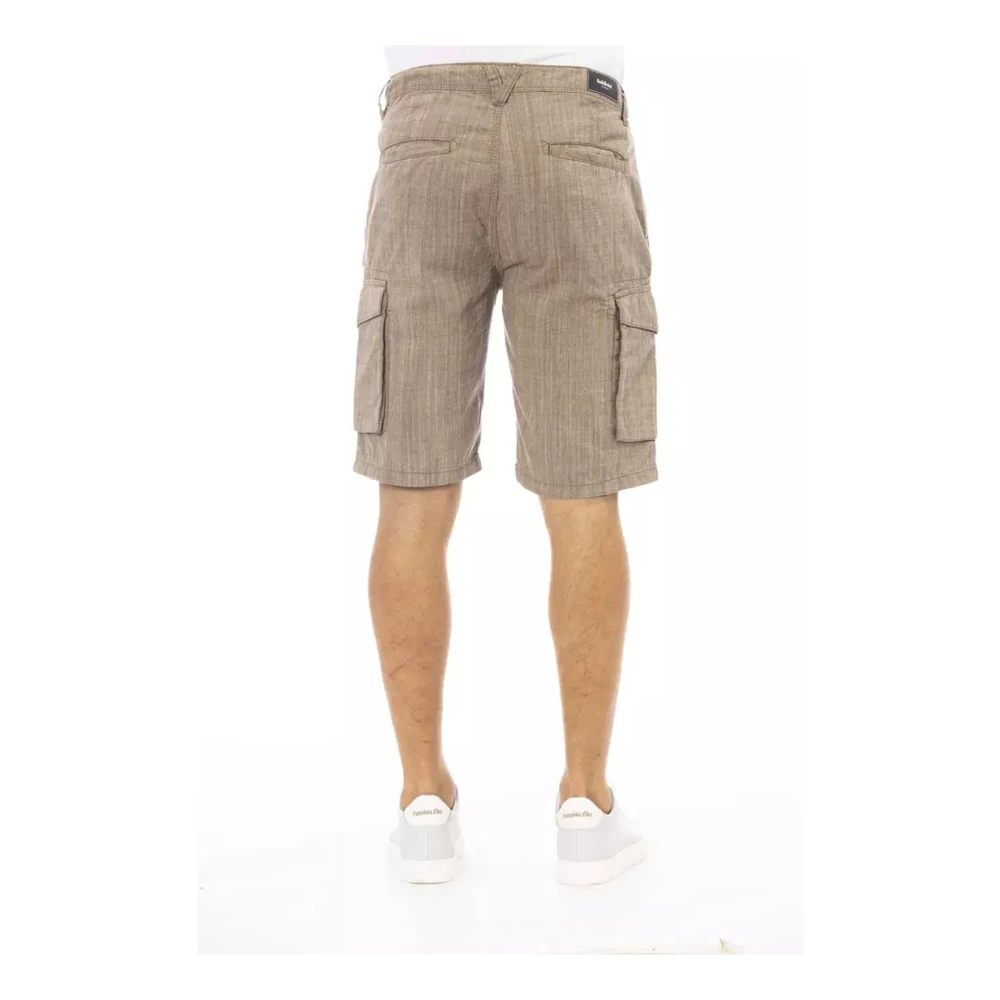 Baldinini Bruine Cargo Shorts met Ritszakken Brown Heren
